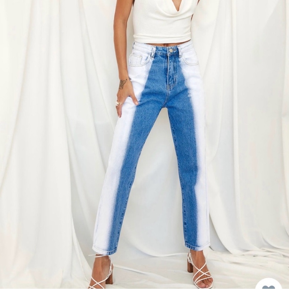 12th Tribe Played Out Acid Wash Jeans (Two-Tone)